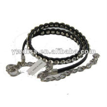 New Style Narrow Rhinestones Leather Belt For Woman